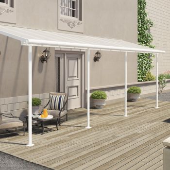 Palram - Canopia Sierra Patio Cover 2.3m x 6.9m White Clear image