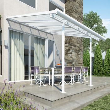 Palram - Canopia Sierra Patio Cover 3m x 3.05m White Clear image