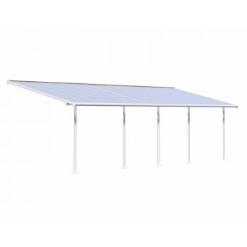 Palram - Canopia Sierra Patio Cover 3m x 9.15m White Clear image