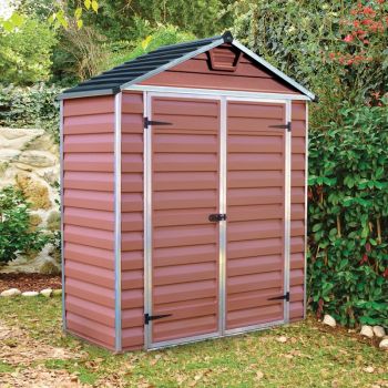 Palram - Canopia Skylight Amber Plastic Shed 6x3 image