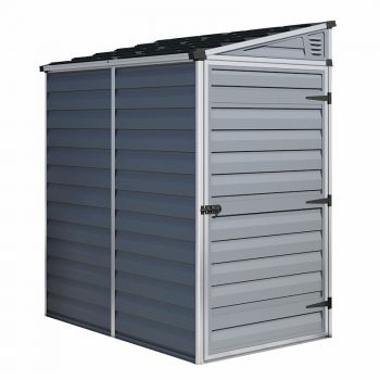 Palram - Canopia Skylight Dark Grey Plastic Shed Pent 4x6 image