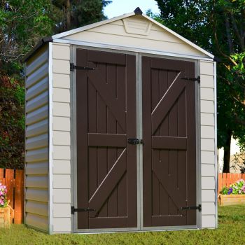 Palram - Canopia Skylight Tan Plastic Shed 6x3 image