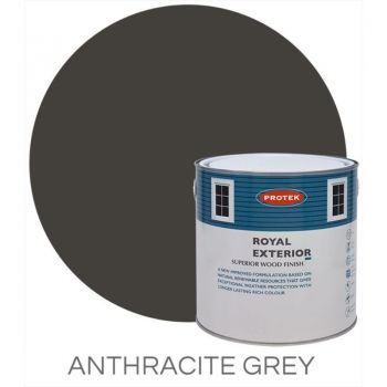 Protek Royal Exterior Wood Stain - Anthracite Grey 1 Litre image