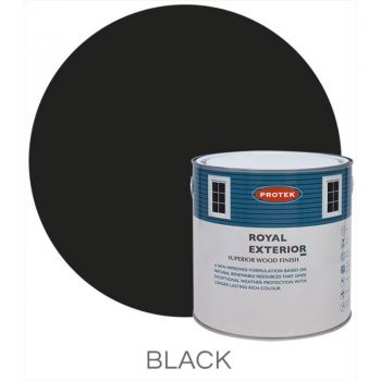 Protek Royal Exterior Wood Stain - Black 2.5 Litre image