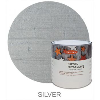Protek Royal Metallics Paint - Silver 1 Litre image