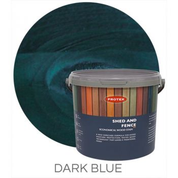 Protek Shed and Fence Stain - Dark Blue 25 Litre image