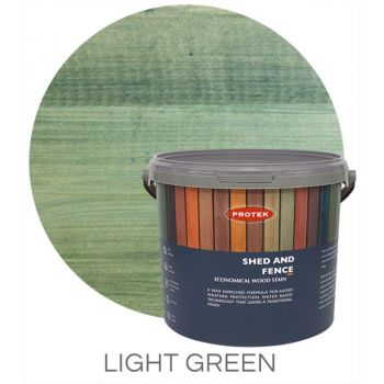 Protek Shed and Fence Stain - Light Green 5 Litre image