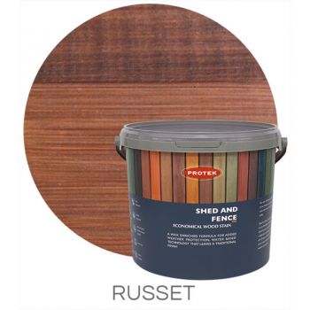 Protek Shed and Fence Stain - Russet 25 Litre image