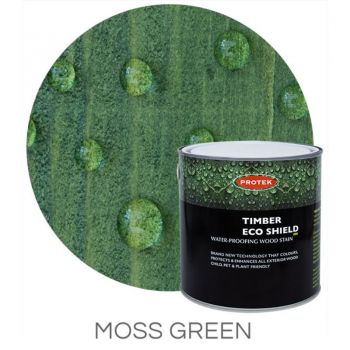 Protek Timber Eco Shield Treatment - Moss Green 25 litre image
