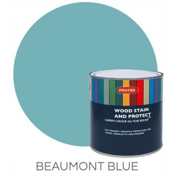 Protek Wood Stain & Protector - Beaumont Blue 1 Litre image