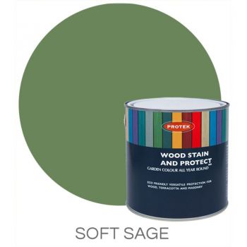 Protek Wood Stain & Protector - Soft Sage 1 Litre image