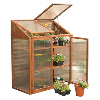 Rowlinson Hardwood Mini Greenhouse image