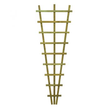 Rowlinson Heavy Duty Fan Trellis Pressure Treated 6ft x 2ft image