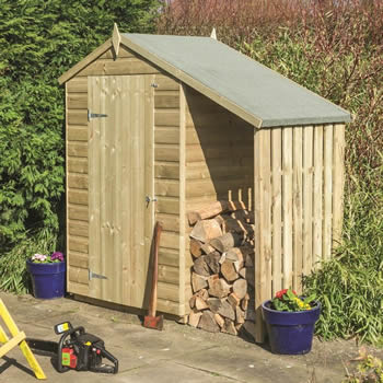 Rowlinson Oxford Shed 4x3 with Lean-to image