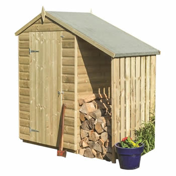 Rowlinson Oxford Shed 4x3 with Lean-to image