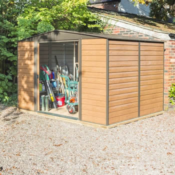 Rowlinson Woodvale Metal Apex Shed 10x8 image