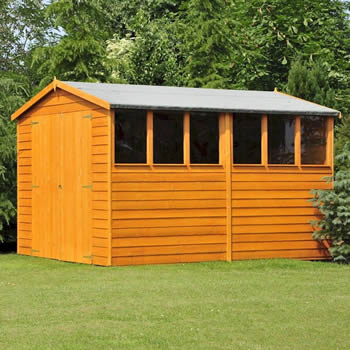 Shire Overlap Garden Shed 10x10 with Double Doors image