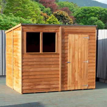 Shire Overlap Pent Garden Shed 8x6 image