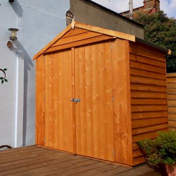 Shire Overlap Windowless Shed 4x6 with Double Doors image
