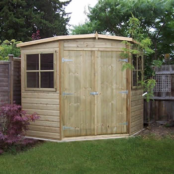 Shire Pressure Treated Corner Shed 8x8 image