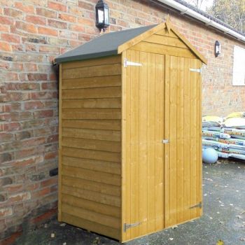 Shire Pressure Treated Overlap Windowless Shed 4x3 with Double Doors image