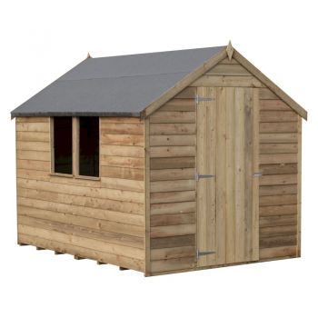 Shire Pressure Treated Value Overlap Apex Shed 8x6 with Window image