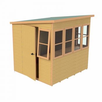 Shire Sun Pent Potting Shed 10x10 - Left Door image