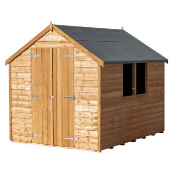 Shire Value Overlap Double Door Apex Shed 8x6 image