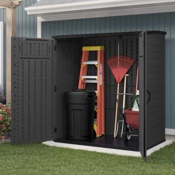 Suncast Hamilton XL Storage Cabinet - Peppercorn Grey image