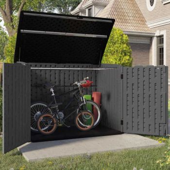 Suncast Moda Stow-Away Large Store - Peppercorn Grey image