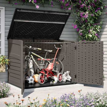 Suncast Stow-Away Large Store - Stone Grey image