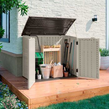 Suncast Stow-Away Store - Vanilla image