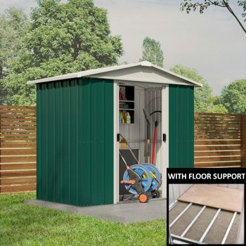 Yardmaster 65GEYZ Metal Shed with Floor Support Frame 1.86 x 1.25m image