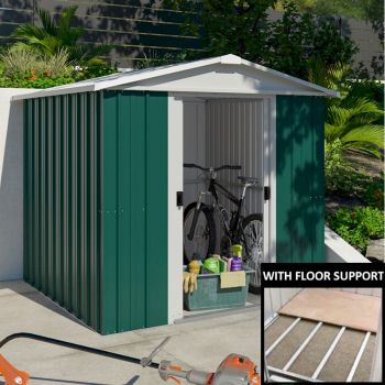 Yardmaster 67GEYZ Metal Shed with Floor Support Frame 1.86 x 2.07m image