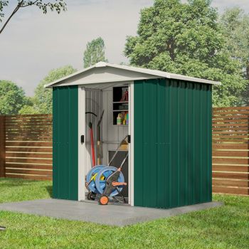 Yardmaster Emerald Deluxe 65GEYZ Metal Shed 1.86 x 1.25m image