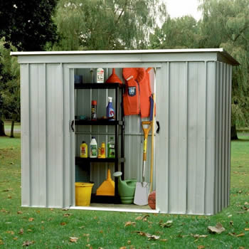 Yardmaster Store-All 64PZ Pent Metal Shed 1.84 x 1.04m image