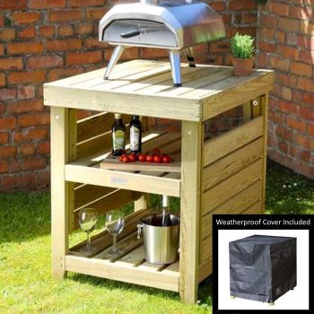 Zest Garden Pizza Oven Table and Cover image
