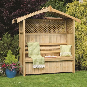 Zest Hampshire Arbour with Storage Box image