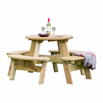 Zest Katie Round Picnic Table image