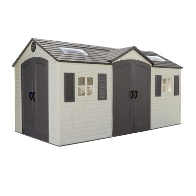 Lifetime Apex Dual Entry Plastic Shed 15x8