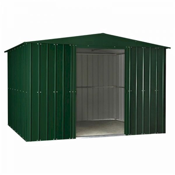 Lotus Apex 10x8 Heritage Green Metal shed