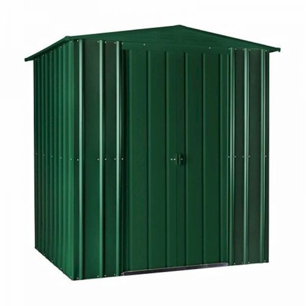 Lotus Apex 6x5 Heritage Green Metal shed - One Garden