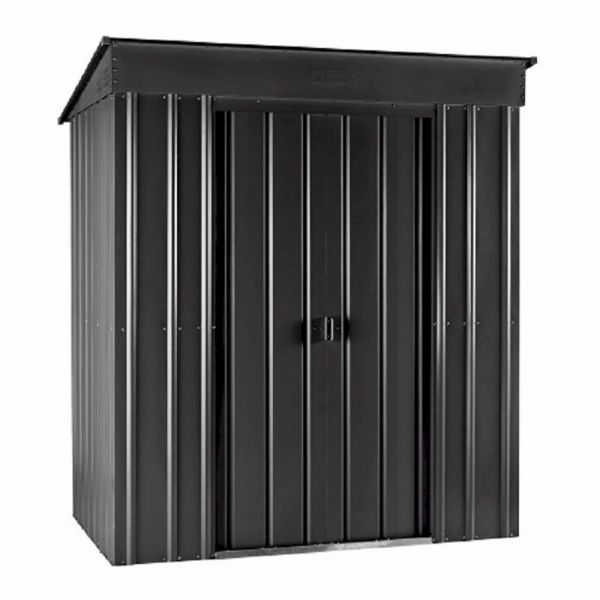 Lotus Pent 5x3 Anthracite Grey Metal Shed