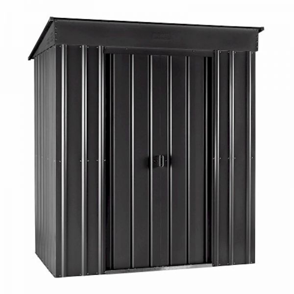 Lotus Pent 6x3 Anthracite Grey Metal Shed