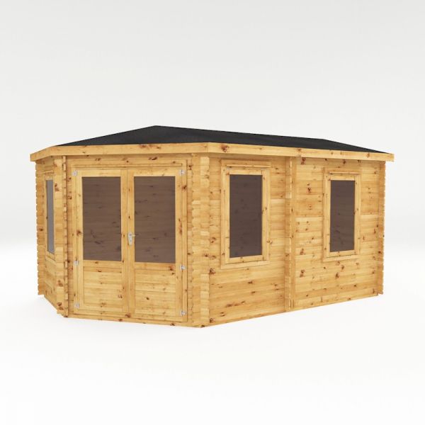 Mercia Corner Lodge Grande 5m x 3m -  34mm - Double Glazed