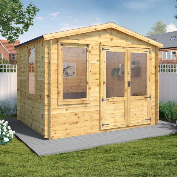 Mercia Log Cabin 2.6m x 3.3m - 19mm