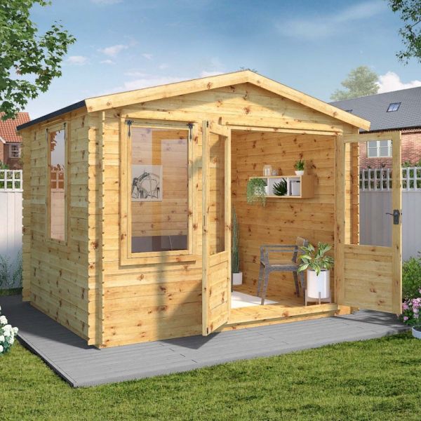 Mercia Log Cabin 2.6m x 3.3m - 19mm