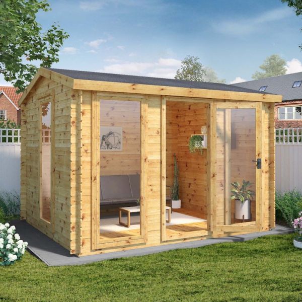 Mercia Log Cabin 3.5m x 3m - 19mm