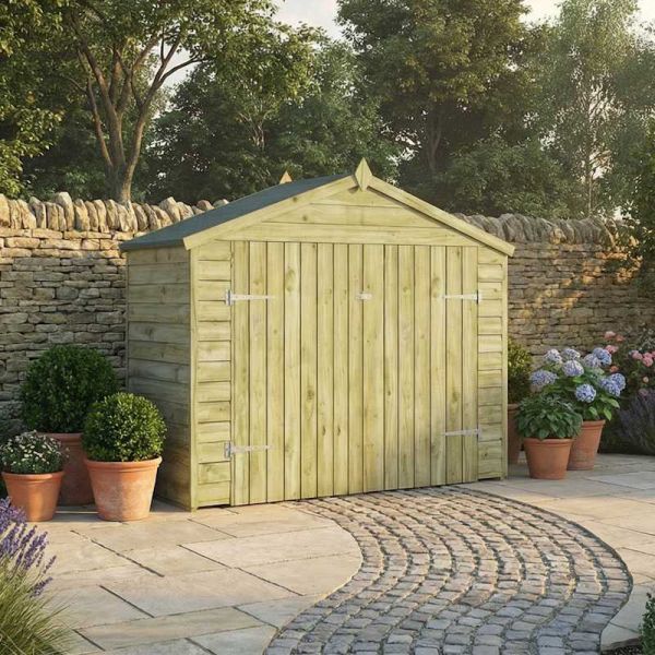 Mercia Overlap Apex Bike Store 7x3 - One Garden