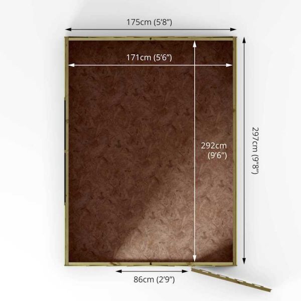Mercia Overlap Apex Shed 10x6